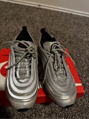 Nike Silver Metallic Running Sneakers